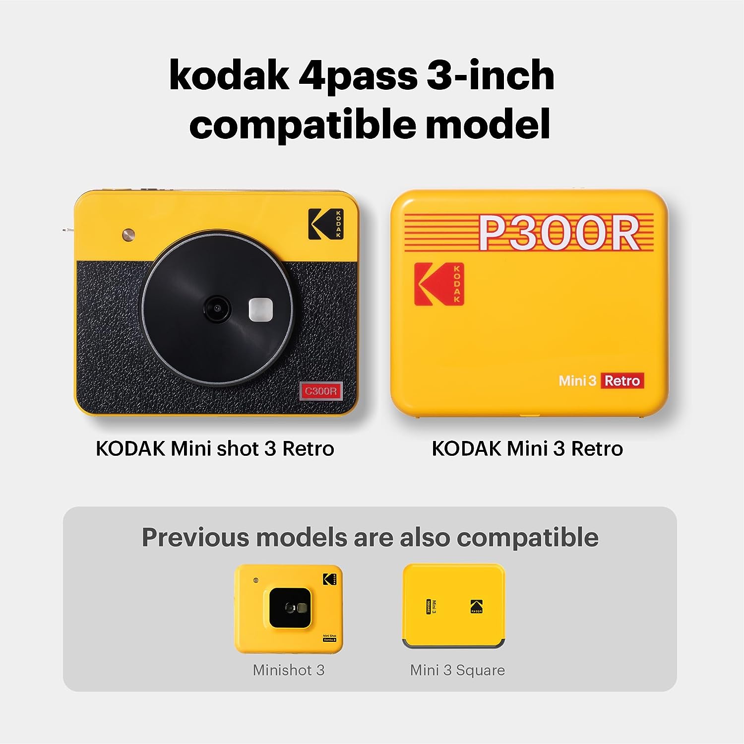 מארז (60 יח')  דפי צילום 360 ICRG למצלמות Kodak Mini3/MiniShot3 Retro