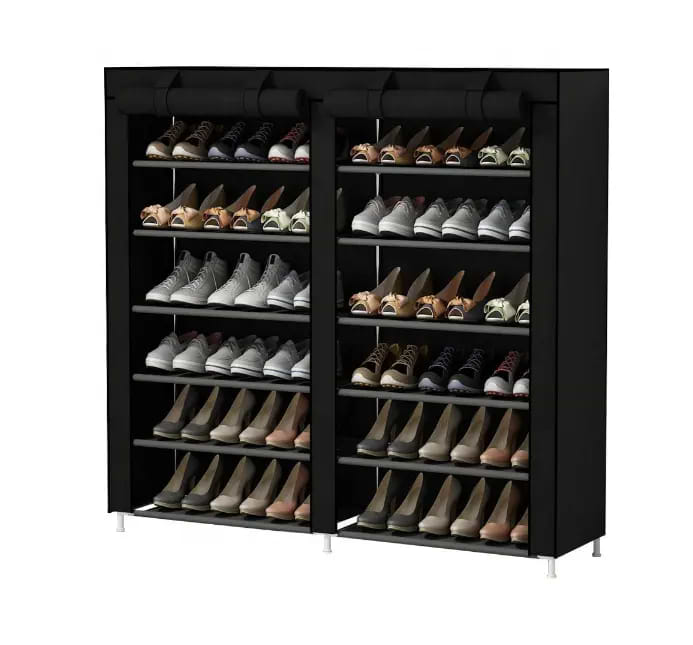 ארון נעליים מודולרי גדול 36 זוגות צבע שחור Ramos