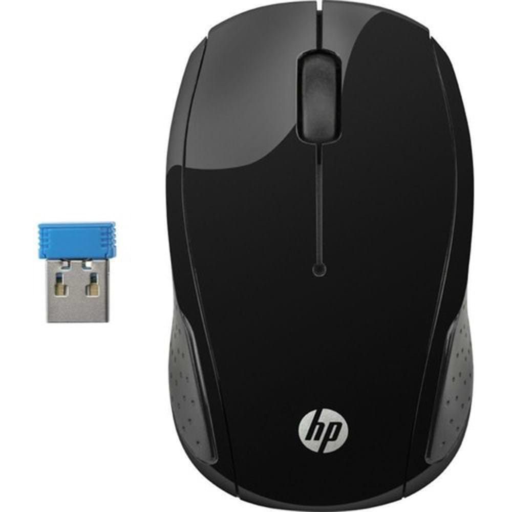 עכבר אלחוטי HP 200 - צבע שחור שנתיים אחריות ע