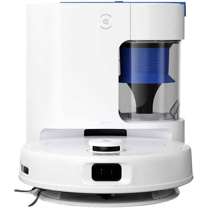 שואב אבק רובוטי עם תחנת ריקון אבק Ecovacs Deebot N20e Plus - צבע לבן שנתיים אחריות עי היבואן הרשמי 