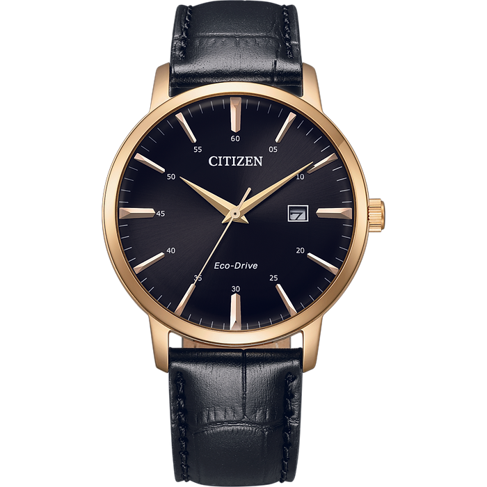 שעון יד לגבר מנגנון אקו דרייב Citizen BM7462-15E 40mm - צבע שחור אחריות לשנה עי היבואן