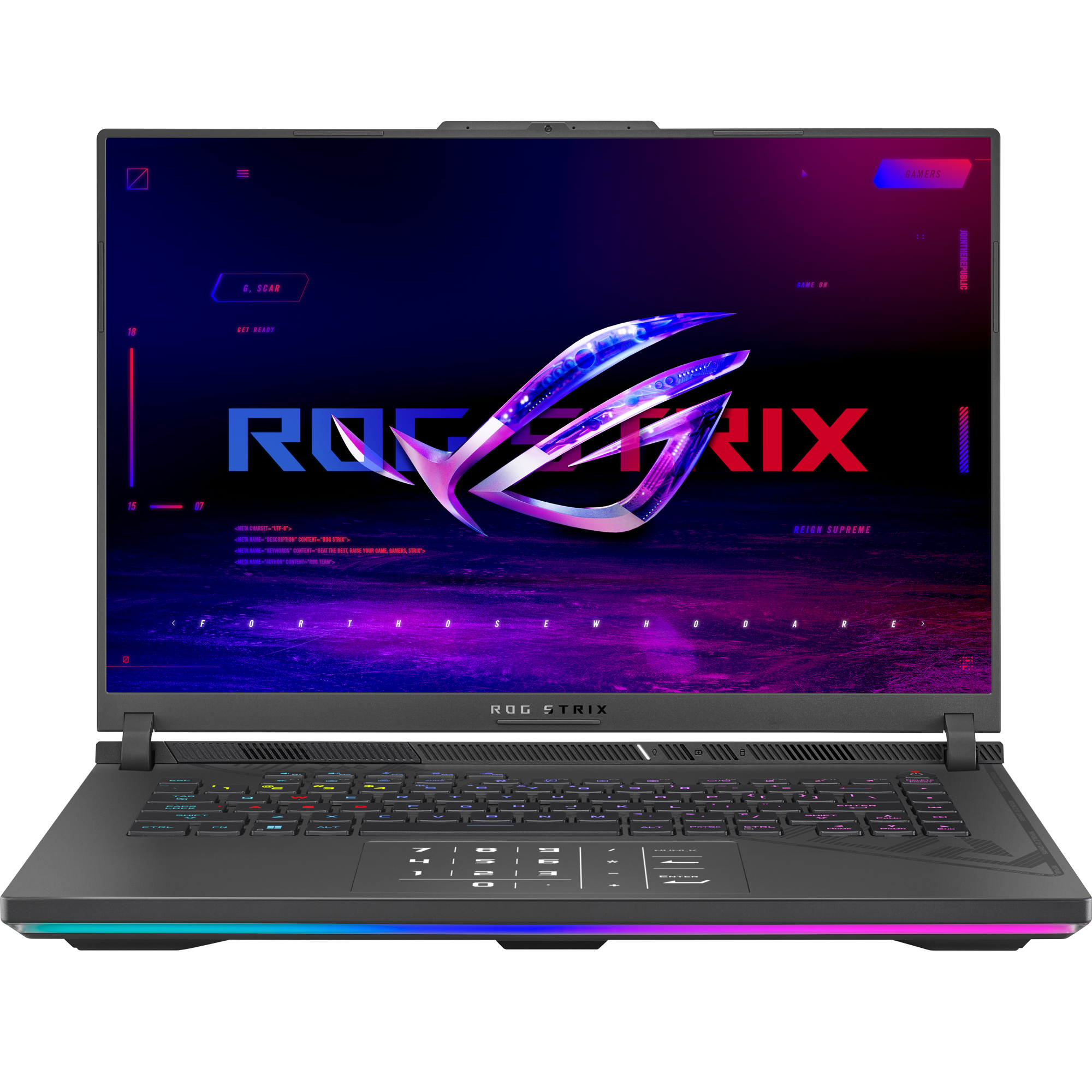 מחשב נייד גיימינג Asus ROG Strix G16 G614JIR-N4102X - Core-i9-14900HX RTX 4070 2TB SSD 32GB RAM Windows 11 Pro - צבע אפור שלוש שנות אחריות ע