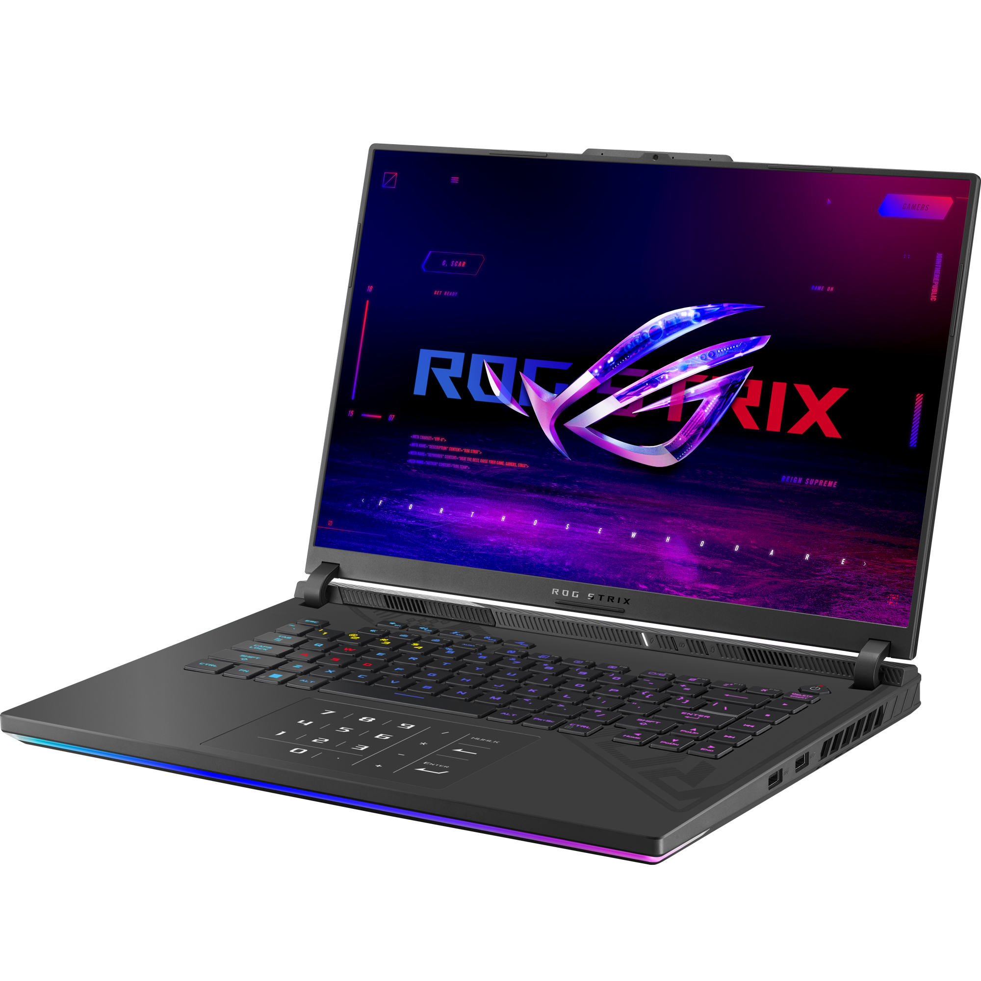 מחשב נייד גיימינג Asus ROG Strix G16 G614JIR-N4102X - Core-i9-14900HX RTX 4070 2TB SSD 32GB RAM Windows 11 Pro - צבע אפור שלוש שנות אחריות ע