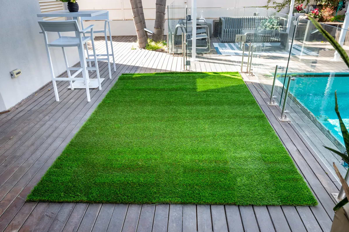 דשא סינטטי פלטינום 28 מ''מ מידה 200/200 ס''מ BuyCarpet