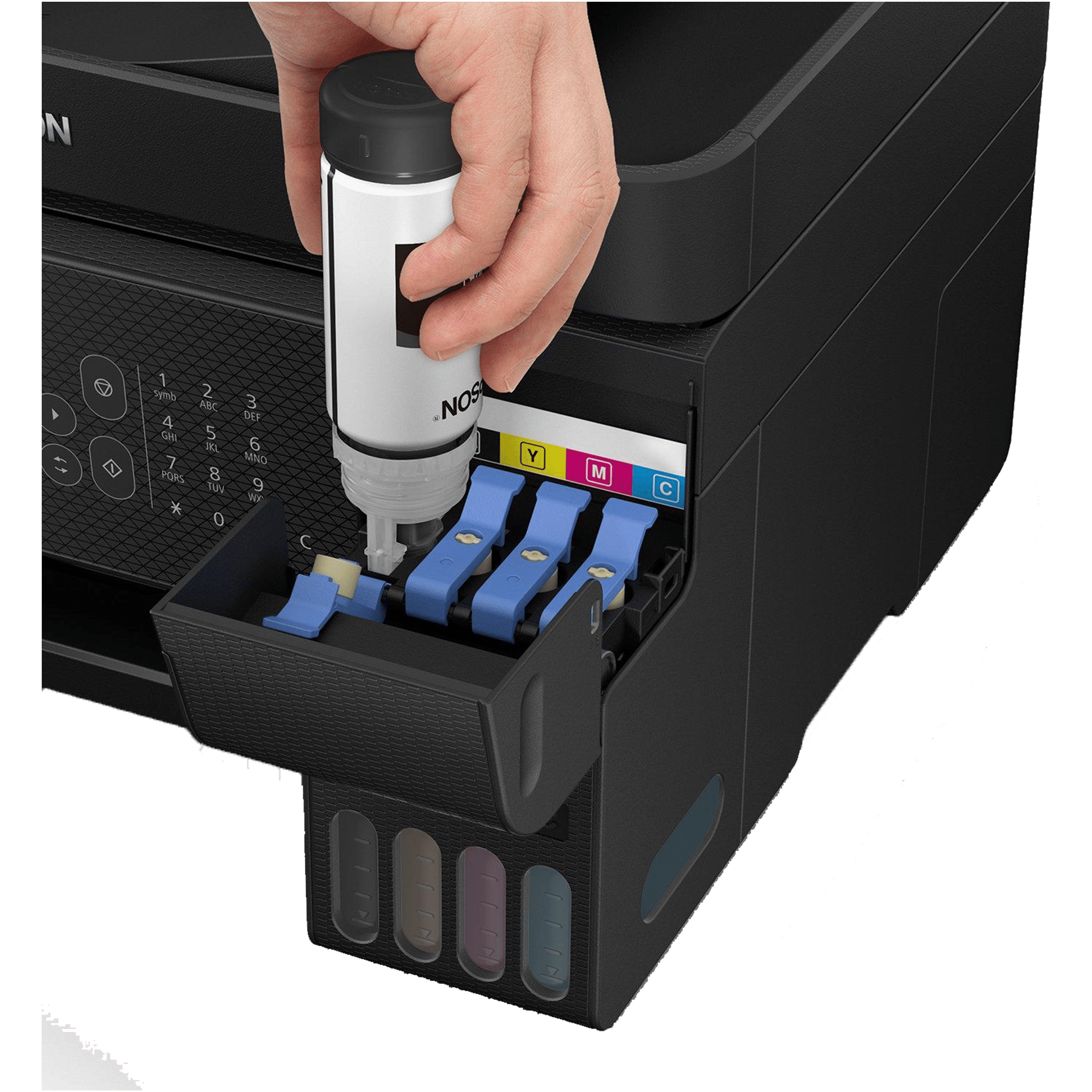 מדפסת אלחוטית 4 ב-1 עם פקס Epson EcoTank L5290 - צבע שחור שלוש שנות אחריות ע