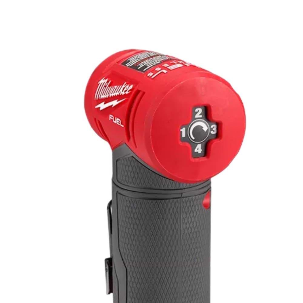 משחזת ציר זוויתית 12V פיול בראשלס עם בורר מהירויות 2485-20 / M12 FDGA  MILWAUKEE-גוף בלבד