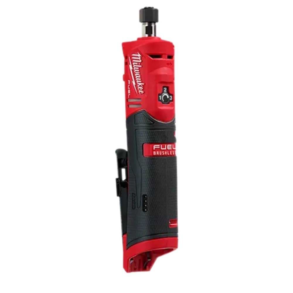 משחזת ציר 12V פיול בראשלס עם 3 מהירויות עבודה 2486-20 / M12 FDGS   MILWAUKEE-גוף בלבד 