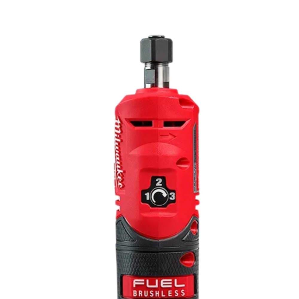 משחזת ציר 12V פיול בראשלס עם 3 מהירויות עבודה 2486-20 / M12 FDGS   MILWAUKEE-גוף בלבד 