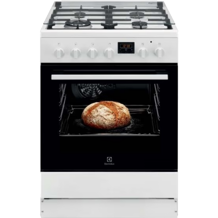 תנור אפייה משולב 57 ליטר לבן דגם ELECTROLUX 620200
