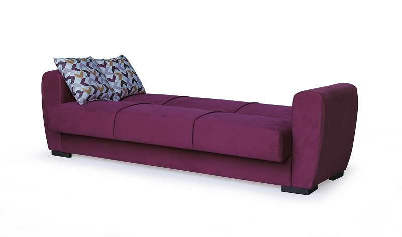 ספה נפתחת למיטה עם אחסון דגם דולצה - צבע בורדו GAROX