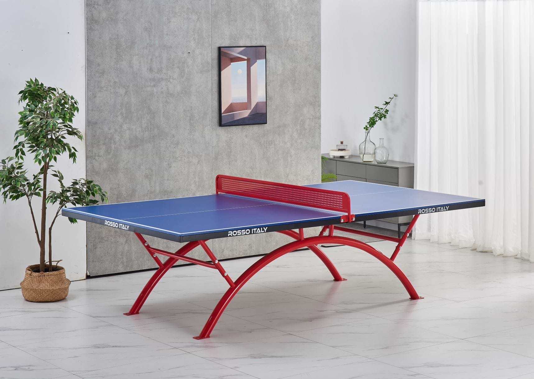 שולחן פינג פונג חוץ מקצועי מוסדי 274 סמ דגם MSH-7-5 מבית ROSSO ITALY