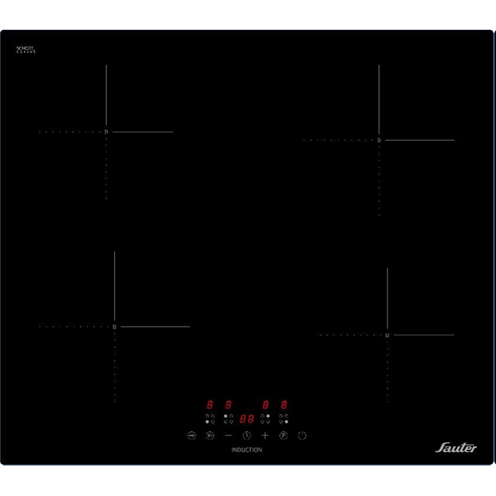 כיריים חשמליות אינדוקציה Sauter SHI6070 - גימור שחור אחריות יבואן רשמי