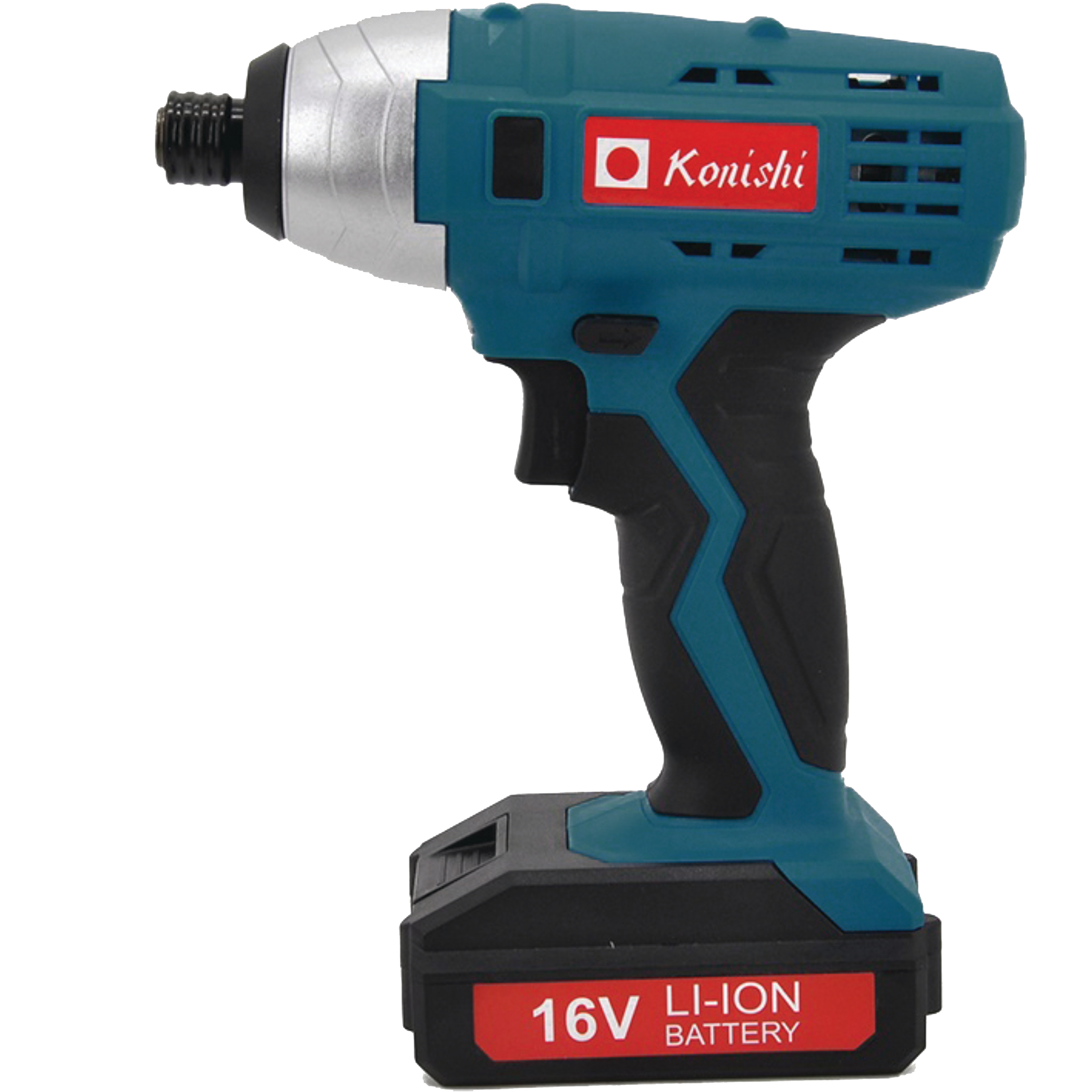 מברגת אימפקט 16V דגם KO-1610L מקצועית וקומפקטית עם סוללת ליתיום - כולל מזוודה עם 4 ביטים KONISHI