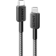  כבל טעינה והעברת נתונים   Anker 322 USB-C to USB-C 60W- אורך 1.8 מטר צבע שחור שנה אחריות ע"י היבואן הרשמי