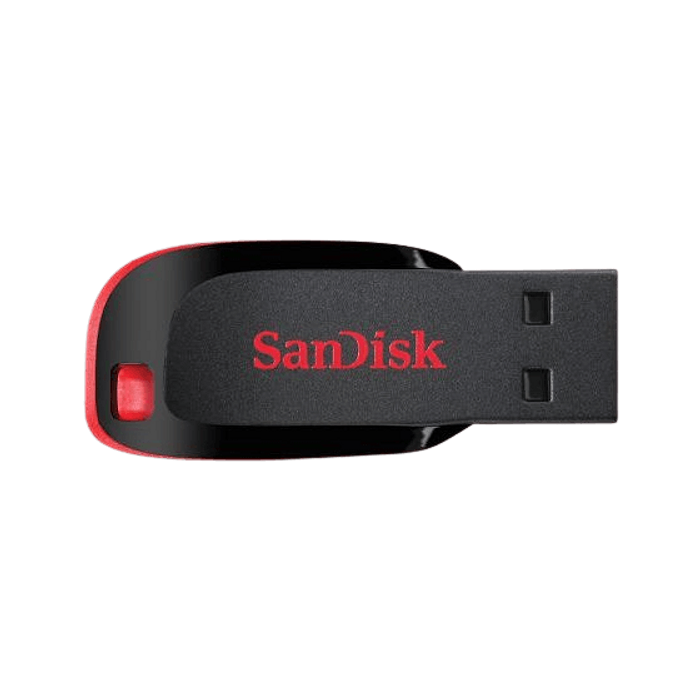 זיכרון נייד SanDisk Cruzer Blade 64GB - חמש שנות אחריות עי היבואן הרשמי 