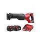 מסור חרב ארוך 18V עם 2 סוללות 4AH ומטען  MILWAUKEE 2621-22-4AH / M18 BSX  