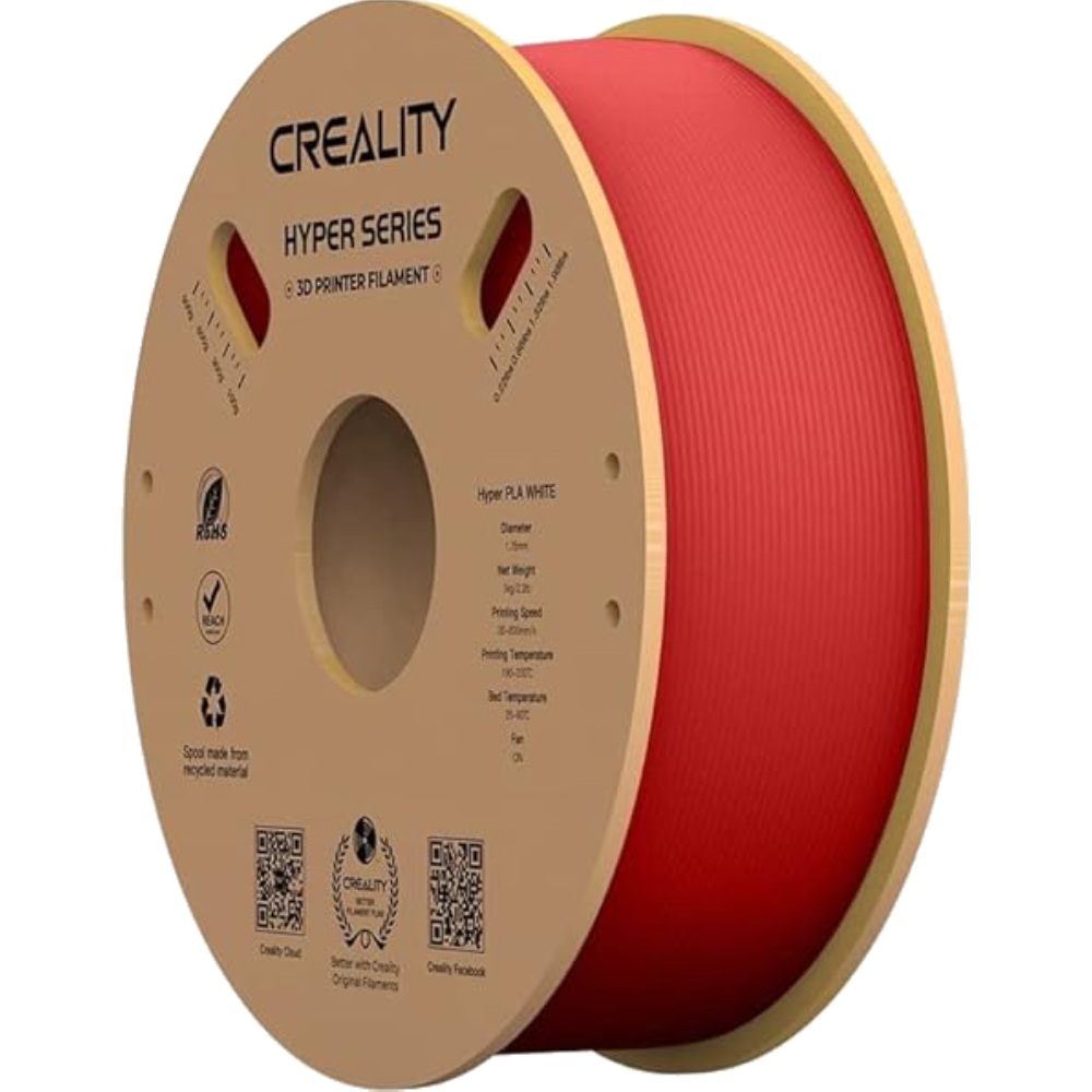 סליל Creality Filament Pla Hyper 1.75mm 1Kg  - צבע אדום אחריות ע