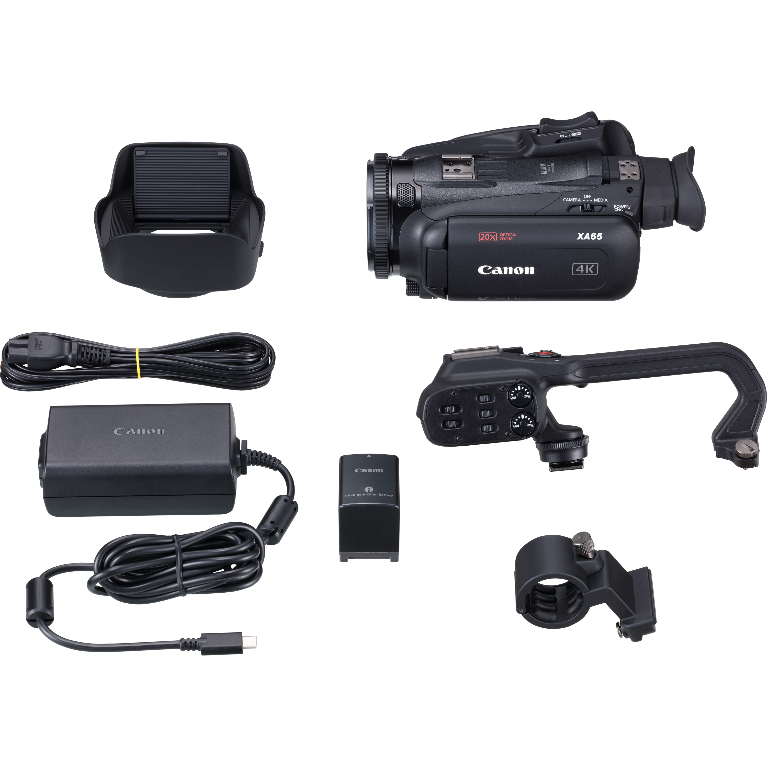 מצלמת וידאו מקצועית Canon XA65 UHD 4K - צבע שחור שלוש שנות אחריות ע