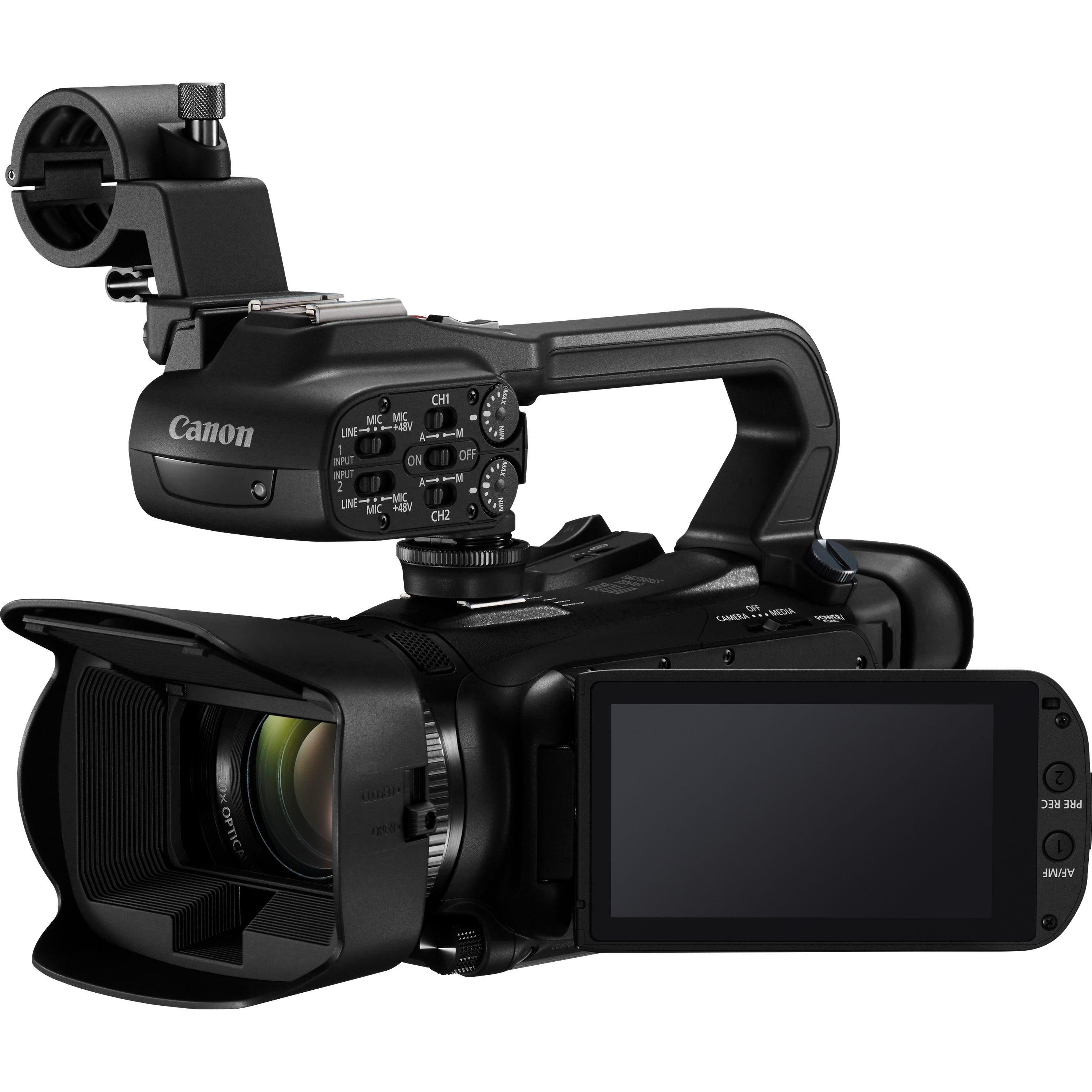 מצלמת וידאו מקצועית Canon XA65 UHD 4K - צבע שחור שלוש שנות אחריות ע
