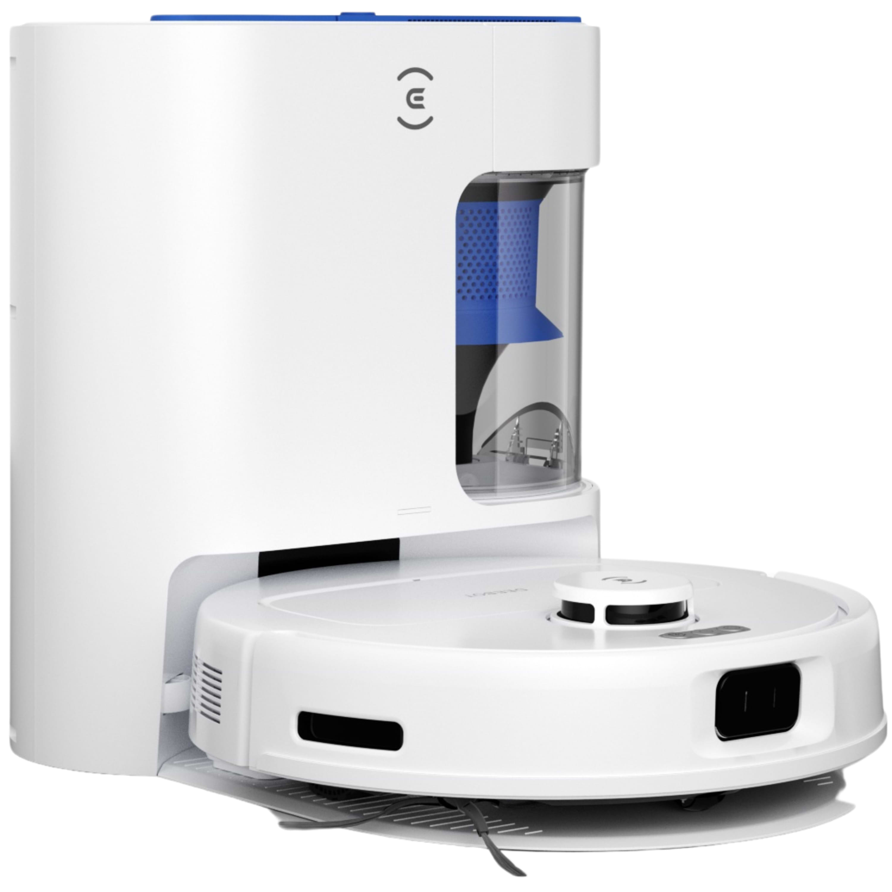 שואב אבק רובוטי עם תחנת ריקון אבק Ecovacs Deebot N20e Plus - צבע לבן שנתיים אחריות ע