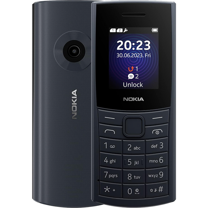 טלפון סלולרי Nokia 110 4G TA-1549 - צבע כחול חצות שנה אחריות עי היבואן הרשמי