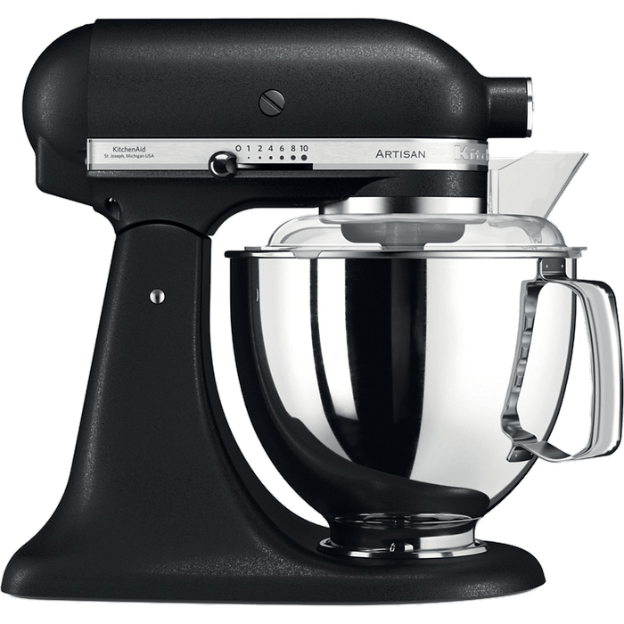 מיקסר 2 קערות בנפחים שונים  KitchenAid 5KSM175EIBK צבע שחור מט - אחריות עי היבואן הרשמי