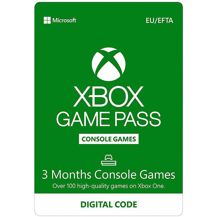 מנוי דגיטלי שלושה חודשים Xbox Game Pass Console 