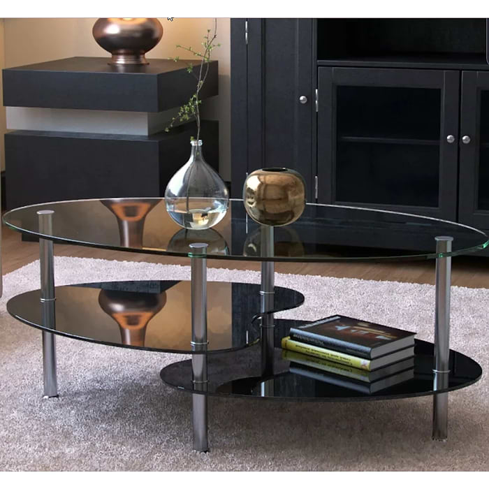 שולחן קפה דגם סמפדוריה צבע שחור HOMAX