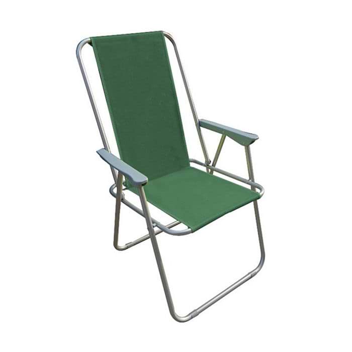 כסא פיקניק מתקפל  דגם סופר מילאנו גב גבוה צבע ירוק AUSTRALIA CAMP