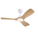 מאוורר תקרה מנוע DC עם שלט  Westinghouse Montana  28W "52  - צבע לבן בשילוב אלון שנתיים אחריות ע"י היבואן הרשמי