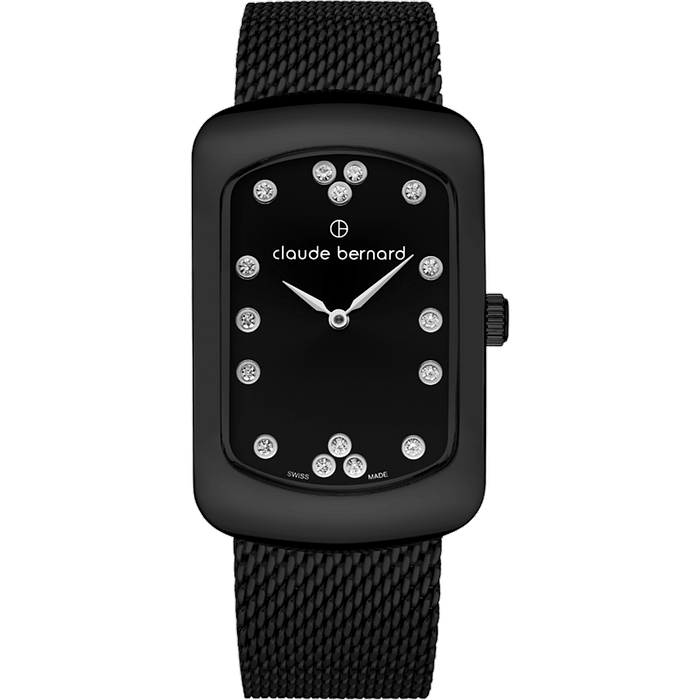 שעון יד לאישה Claude Bernard 20226 37NM NPN 30mm צבע שחור/ספיר קריסטל - אחריות לשנה עי היבואן