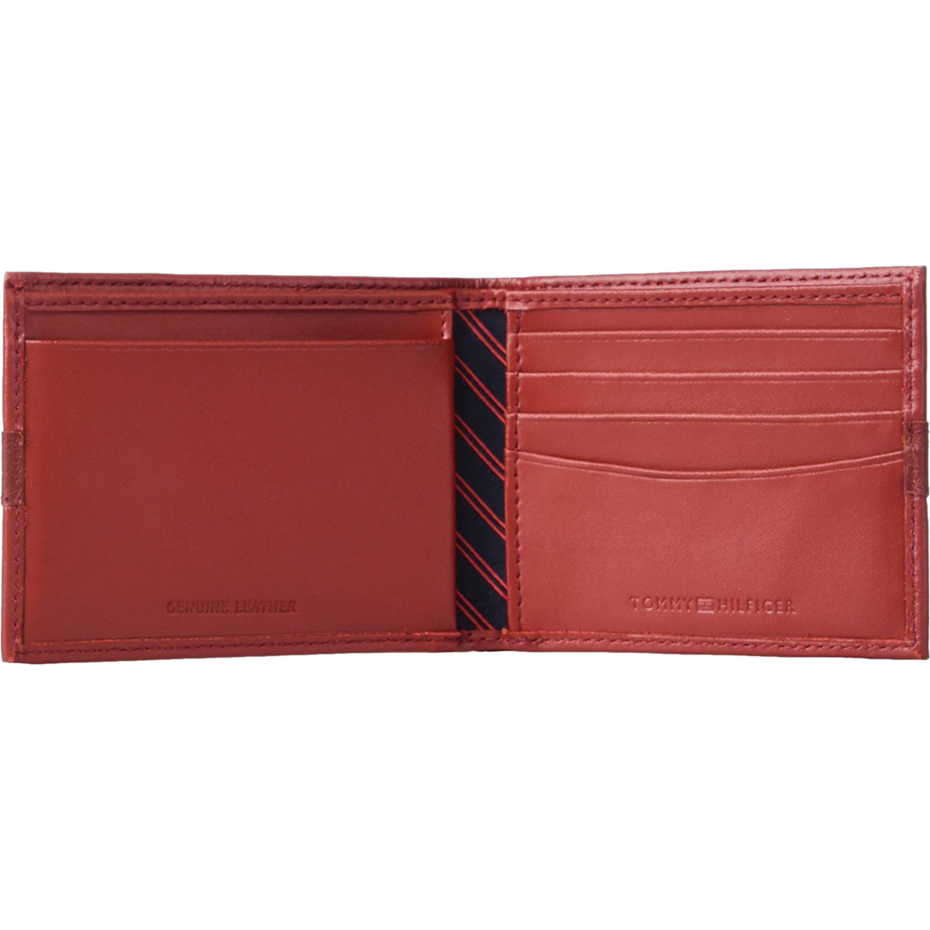 ארנק לגבר דגם Tommy Hilfiger Rangers Passcase Bifold - צבע אדום
