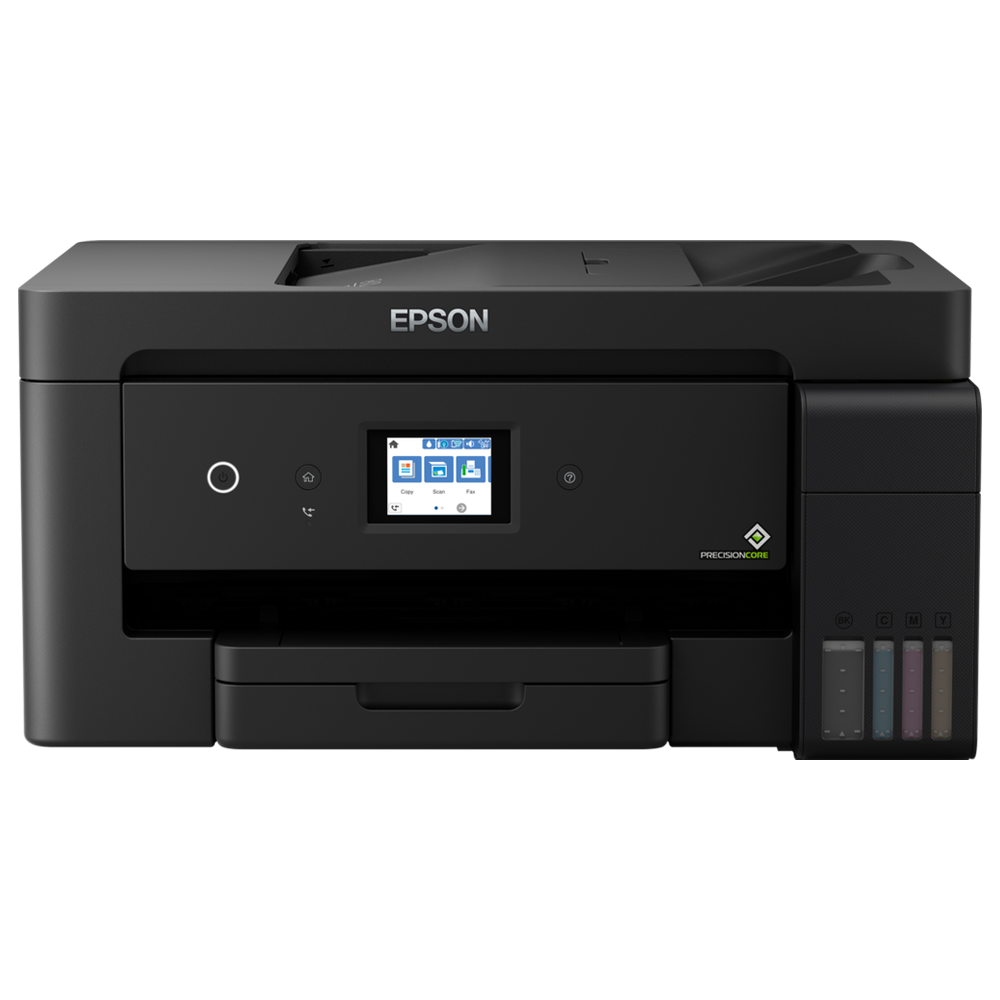 מדפסת אלחוטית 4 ב-1 עם Epson EcoTank L14150 Wi-Fi - צבע שחור שלוש שנות אחריות ע