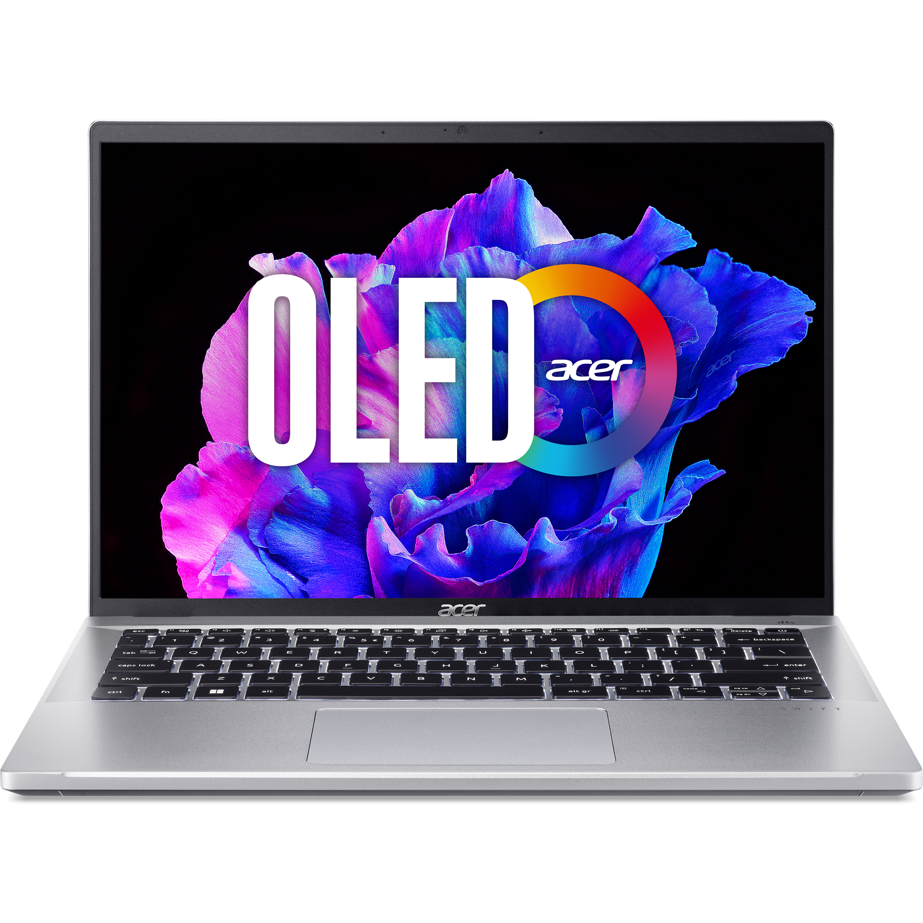 מחשב נייד Acer Swift Go OLED SFG14-71 NX.KF1EC.003 - Core i7-13700H 1TB SSD 16GB RAM Windows 11 - צבע כסוף שלוש שנות אחריות ע