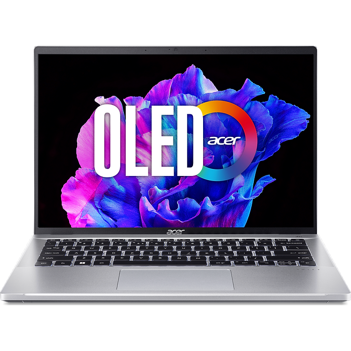 מחשב נייד Acer Swift Go OLED SFG14-71 NX.KF1EC.003 - Core i7-13700H 1TB SSD 16GB RAM Windows 11 - צבע כסוף שלוש שנות אחריות עי היבואן הרשמי