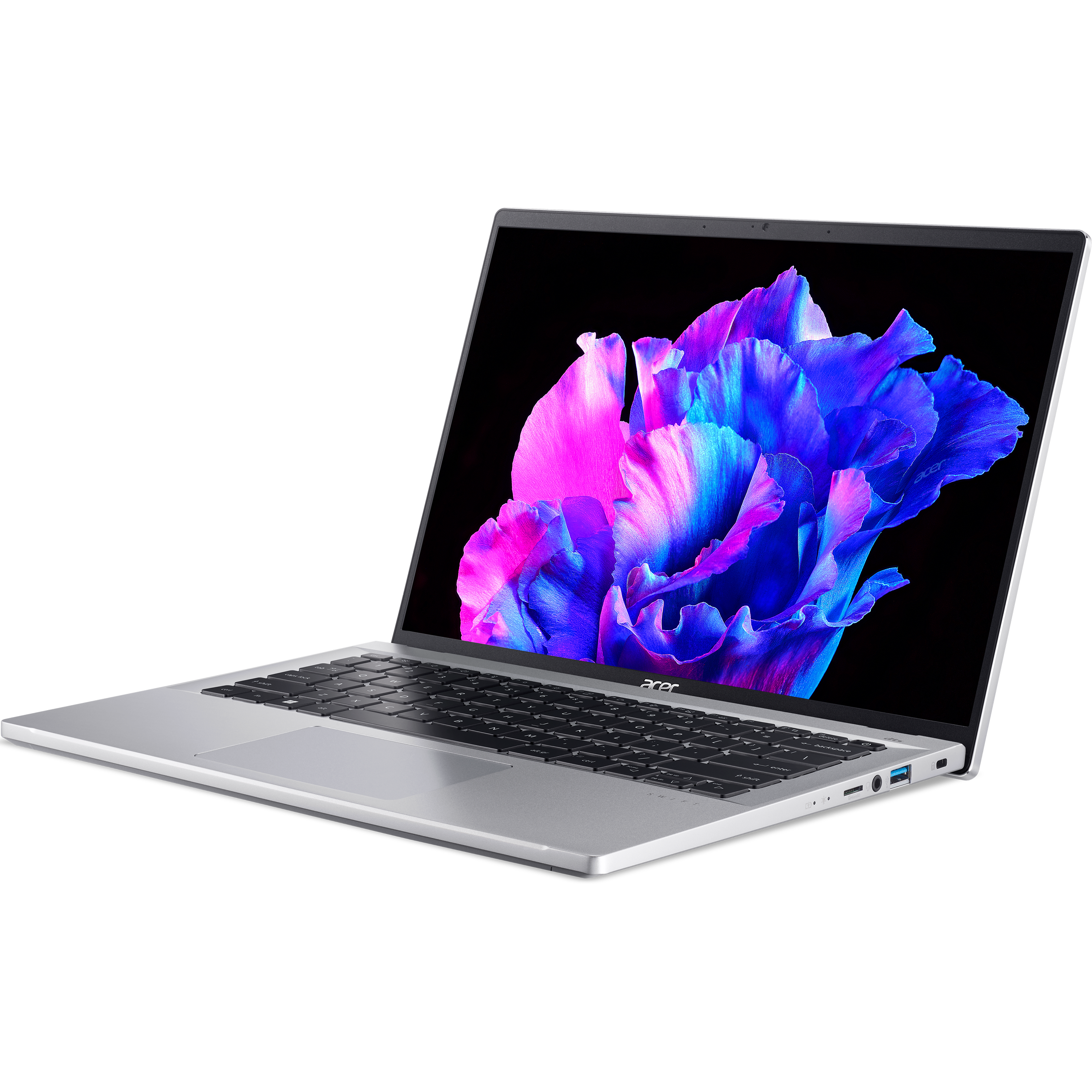 מחשב נייד Acer Swift Go OLED SFG14-71 NX.KF1EC.003 - Core i7-13700H 1TB SSD 16GB RAM Windows 11 - צבע כסוף שלוש שנות אחריות ע