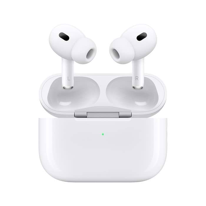 אוזניות אלחוטיות Apple AirPods Pro 2 (2nd Generation) - כולל מארז MagSafe וחיבור USB-C צבע לבן שנה אחריות עי היבואן הרשמי
