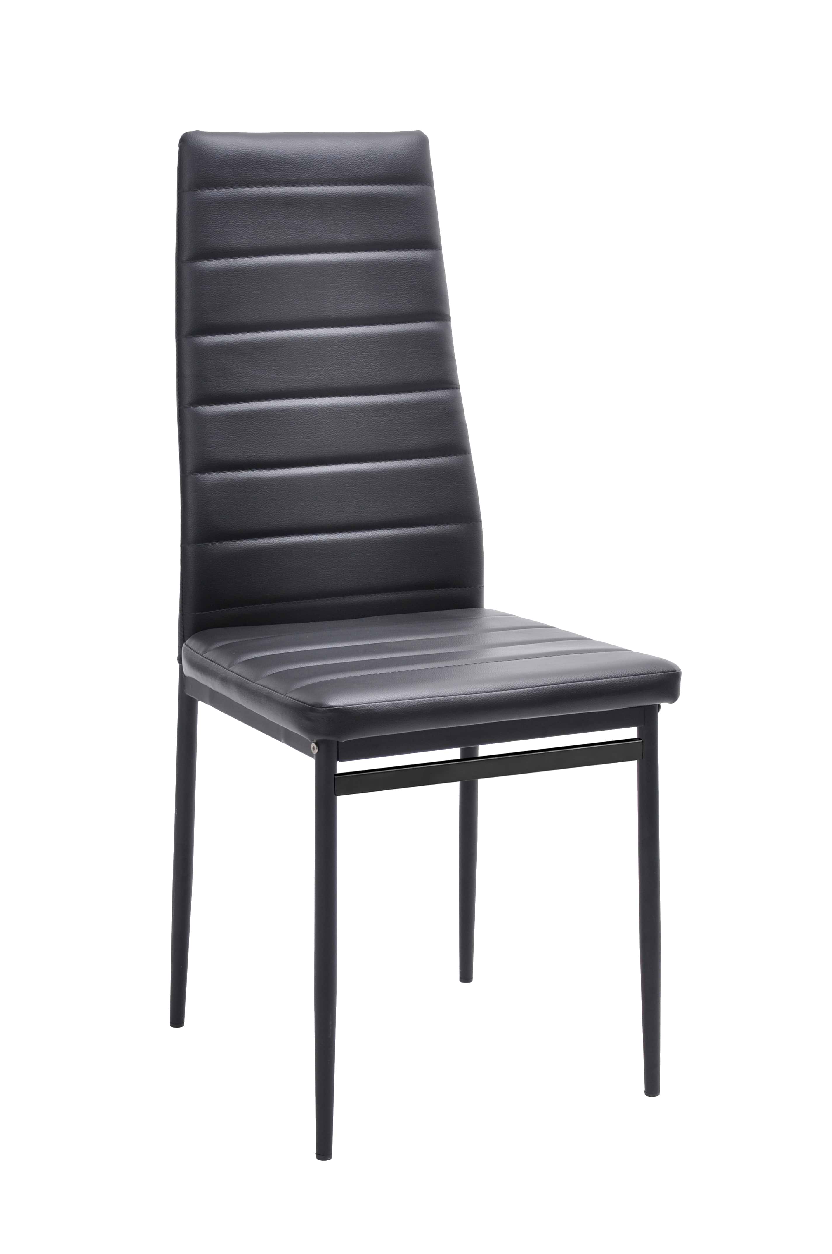 פינת אוכל עם 6 כיסאות דגם וונציה צבע שחור HOMAX