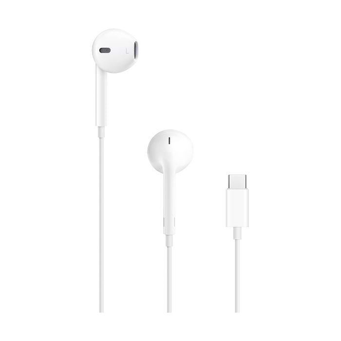 אוזניות In-Ear חוטיות Apple EarPods עם חיבור USB-C - צבע לבן שנה אחריות עי היבואן הרשמי