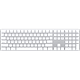 מקלדת אלחוטית Apple Magic Keyboard with Numeric Keypad - צבע אפור לבן שנה אחריות ע"י היבואן הרשמי