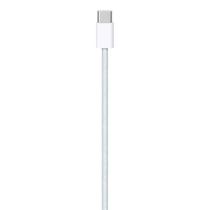 כבל טעינה ארוג Apple USB Type-C באורך 1 מטר - צבע לבן שנה אחריות עי היבואן הרשמי

