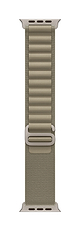 רצועת שעון Olive Loop Apple Watch 49mm צבע זית מידה Medium - שנה אחריות ע״י יבואן רשמי