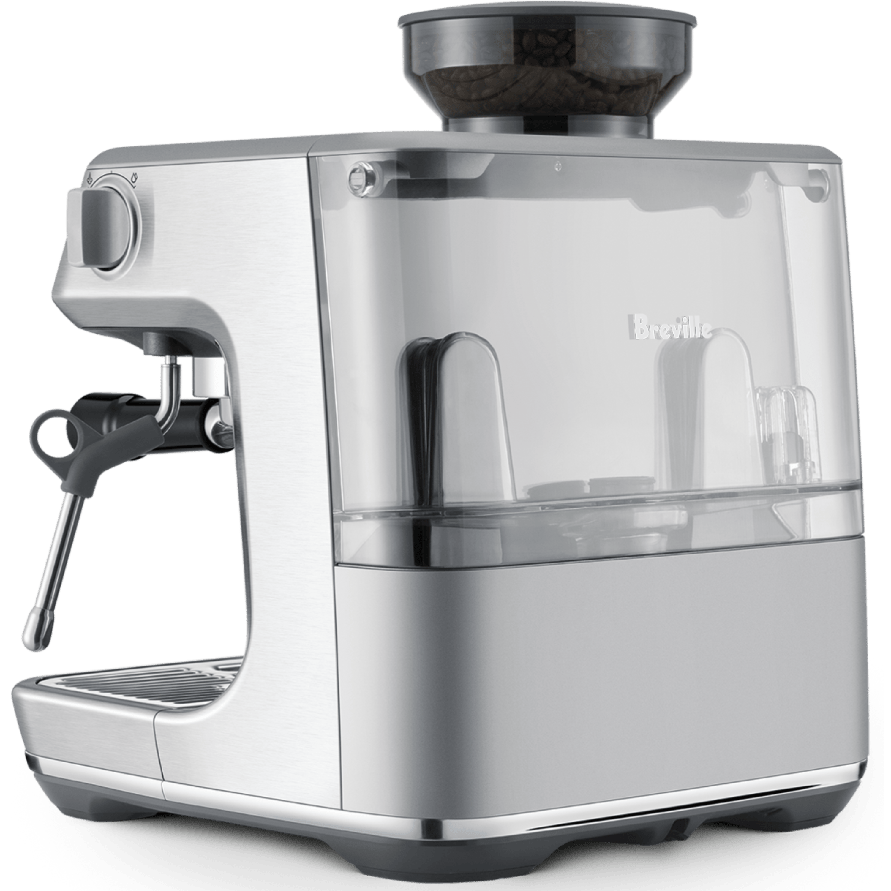 מכונת אספרסו משולבת מטחנת קפה Breville BES878BSS - צבע נירוסטה אחריות ע