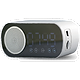 רמקול שעון מעורר חכם עם רדיו Sensor AMSW Bluetooth  - צבע לבן שנה אחריות ע"י היבואן הרשמי