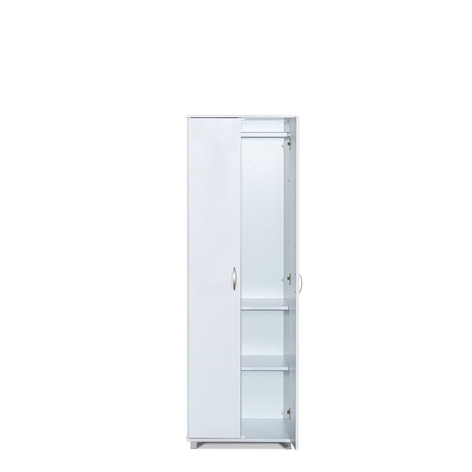 ארון 2 דלתות משולב תלייה יהב יראון לבן דגם YIRON