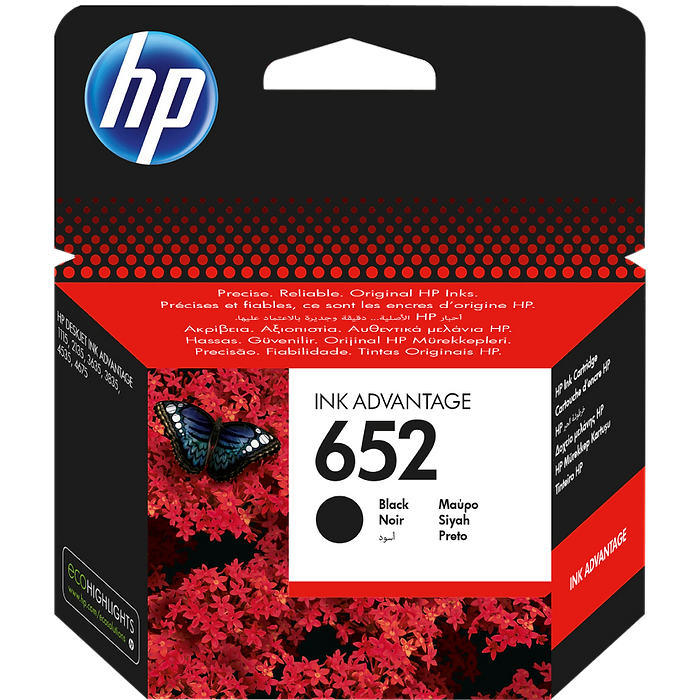 ראש דיו שחור סדרה F6V25AE 652 למדפסת דגם HP DeskJet 3788/3789/3790/3835