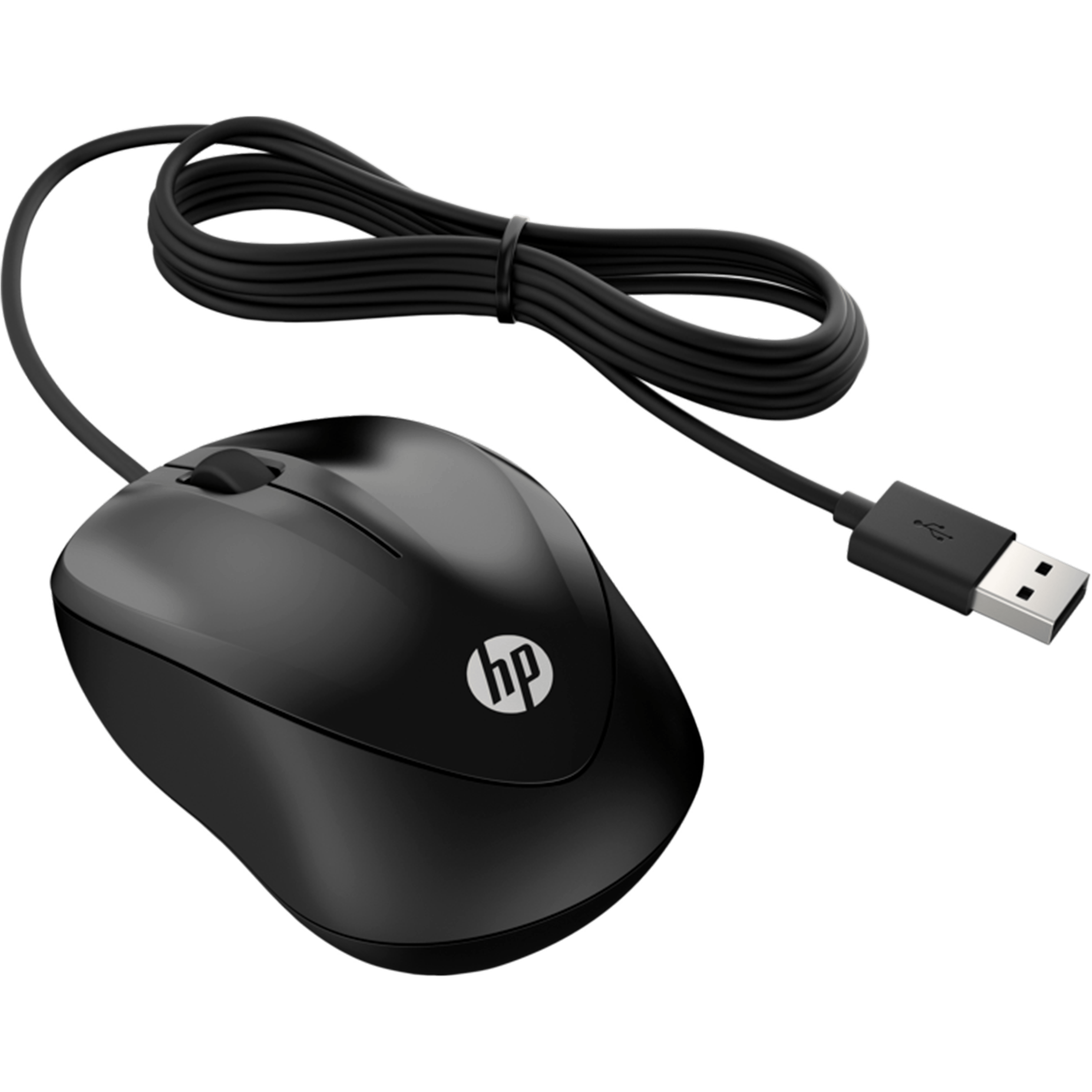 עכבר חוטי HP 1000 - צבע שחור שנה אחריות ע