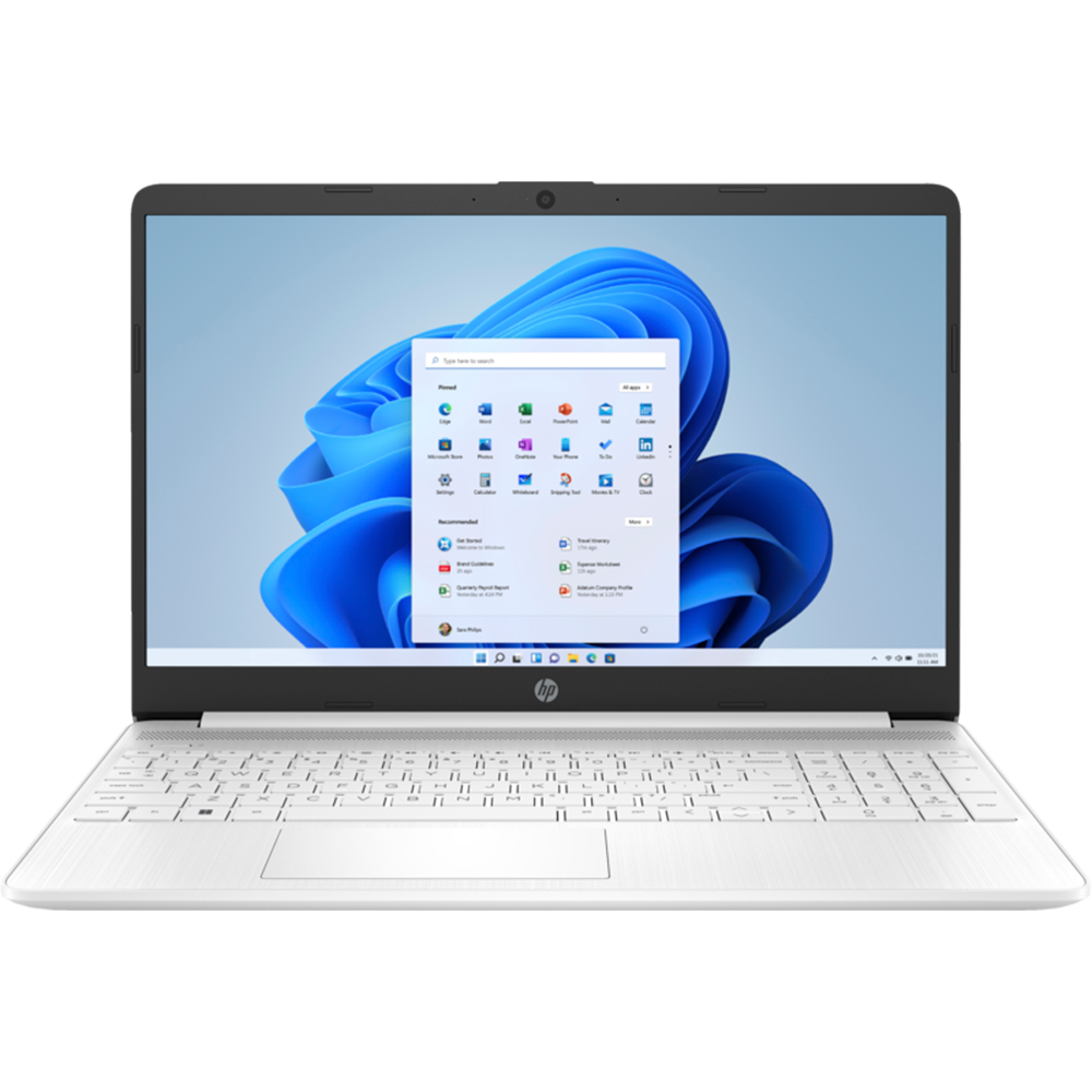 מחשב נייד HP Laptop 15s-fq5009nj / 8J105EA - Core i3-1215U 512GB SSD 8GB RAM Windows 11 - צבע לבן שנה אחריות ע