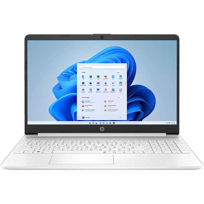 מחשב נייד HP Laptop 15s-fq5009nj / 8J105EA - Core i3-1215U 512GB SSD 8GB RAM Windows 11 - צבע לבן שנה אחריות עי היבואן הרשמי