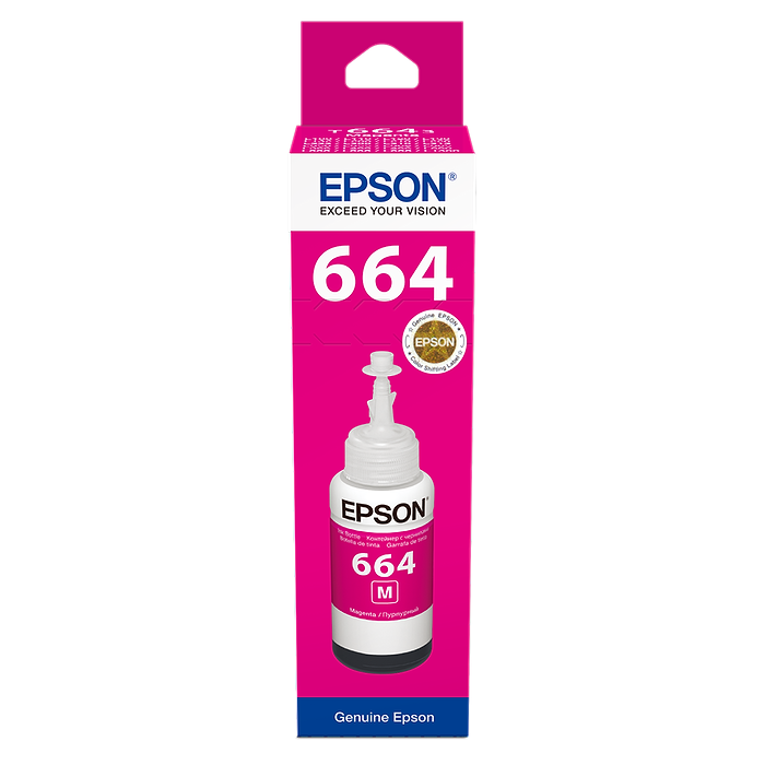 בקבוק מילוי מקורי 70 מל Epson T6641 - צבע מג'נטה